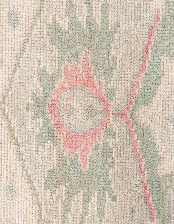 Detail image of 8' 7 x 10' 5  Hand Knotted Oushak Wool Rug