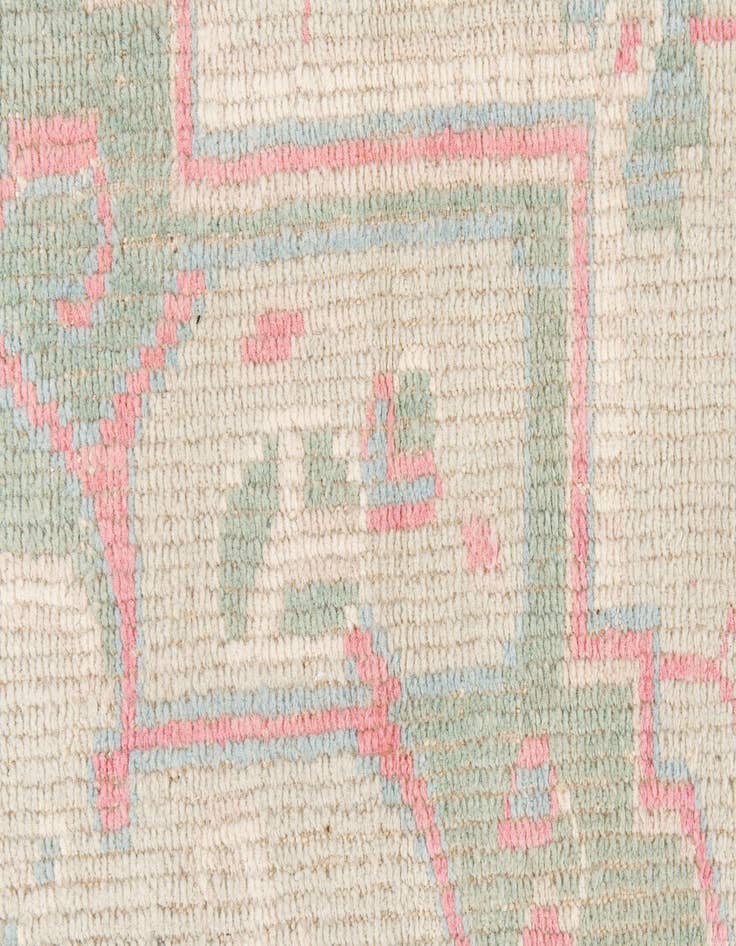 Detail image of 8' 7 x 10' 5  Hand Knotted Oushak Wool Rug