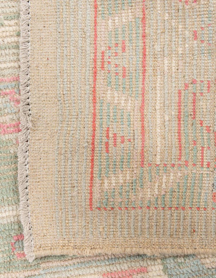 Detail image of 8' 7 x 10' 5  Hand Knotted Oushak Wool Rug