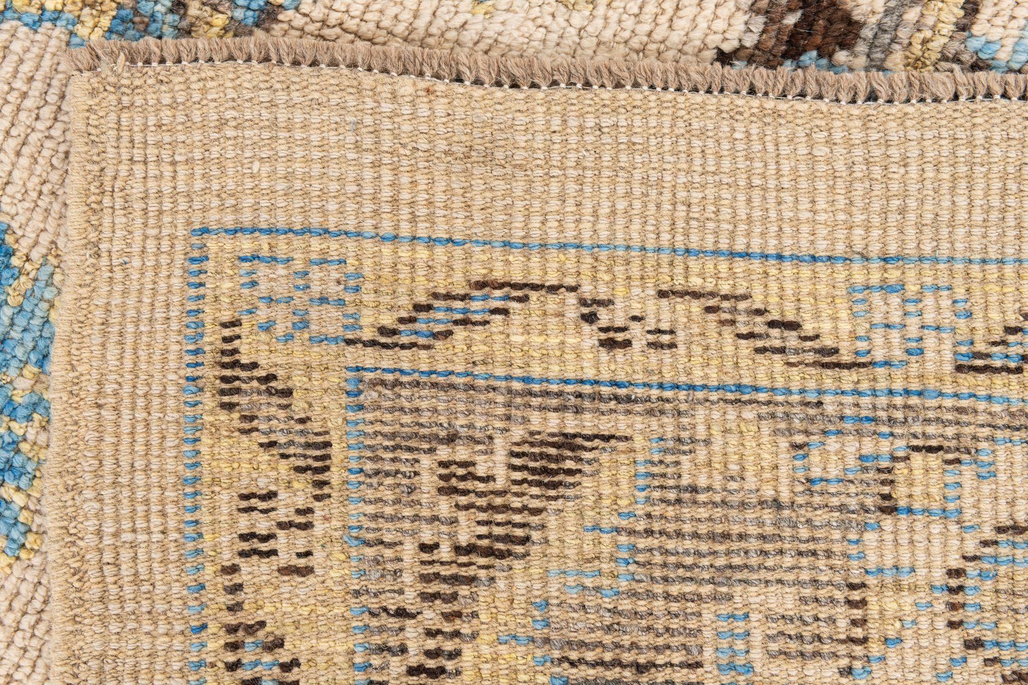 6' 6 x 9' 8 Hand Knotted Oushak Wool Rug