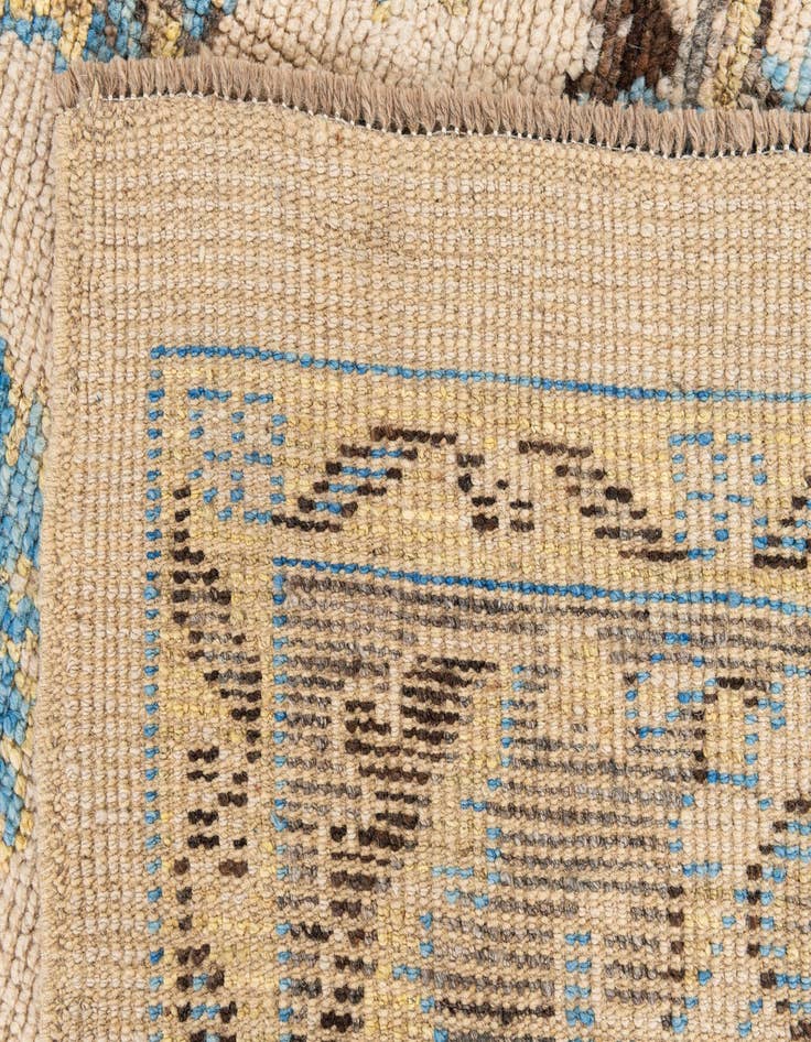 Detail image of 6' 6 x 9' 8  Hand Knotted Oushak Wool Rug
