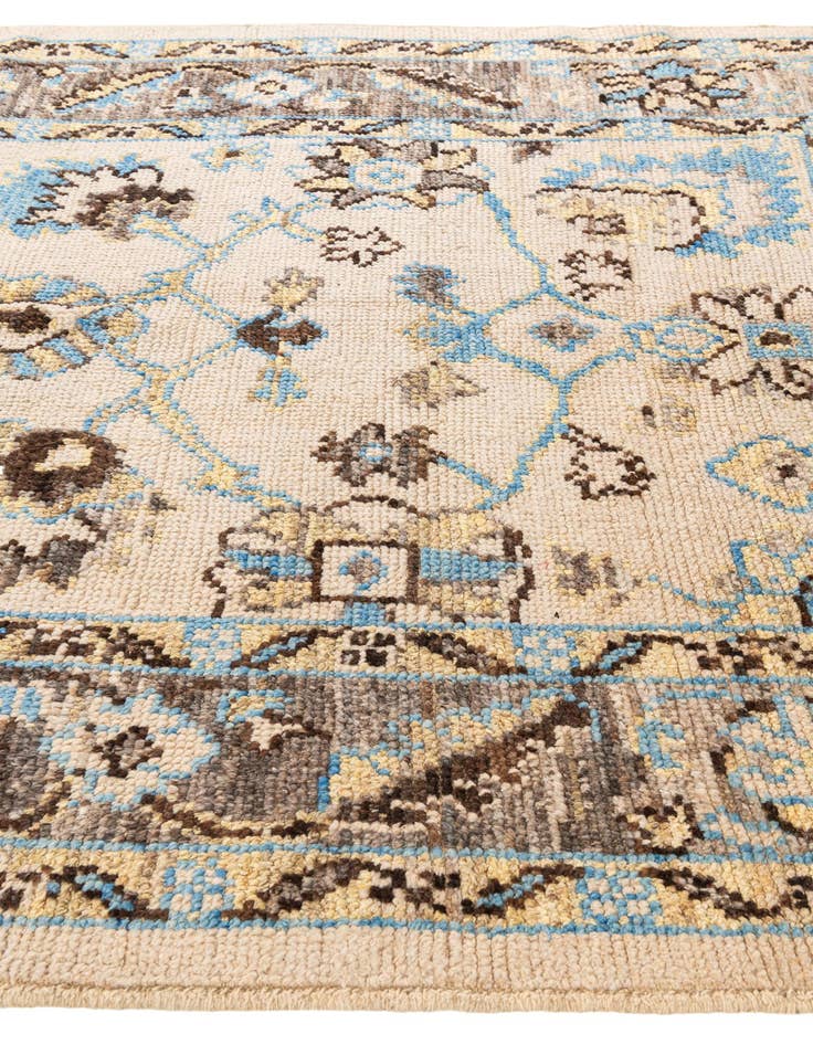 Detail image of 6' 6 x 9' 8  Hand Knotted Oushak Wool Rug