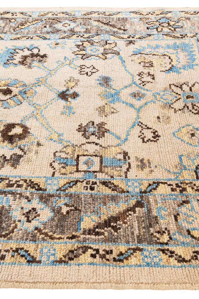 6' 6 x 9' 8 Hand Knotted Oushak Wool Rug
