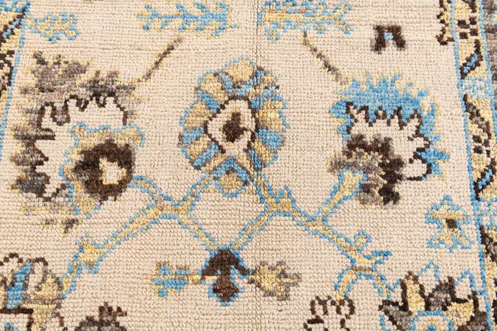 6' 6 x 9' 8 Hand Knotted Oushak Wool Rug