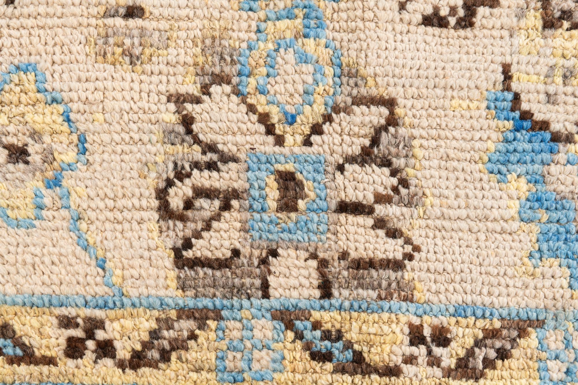 6' 6 x 9' 8 Hand Knotted Oushak Wool Rug