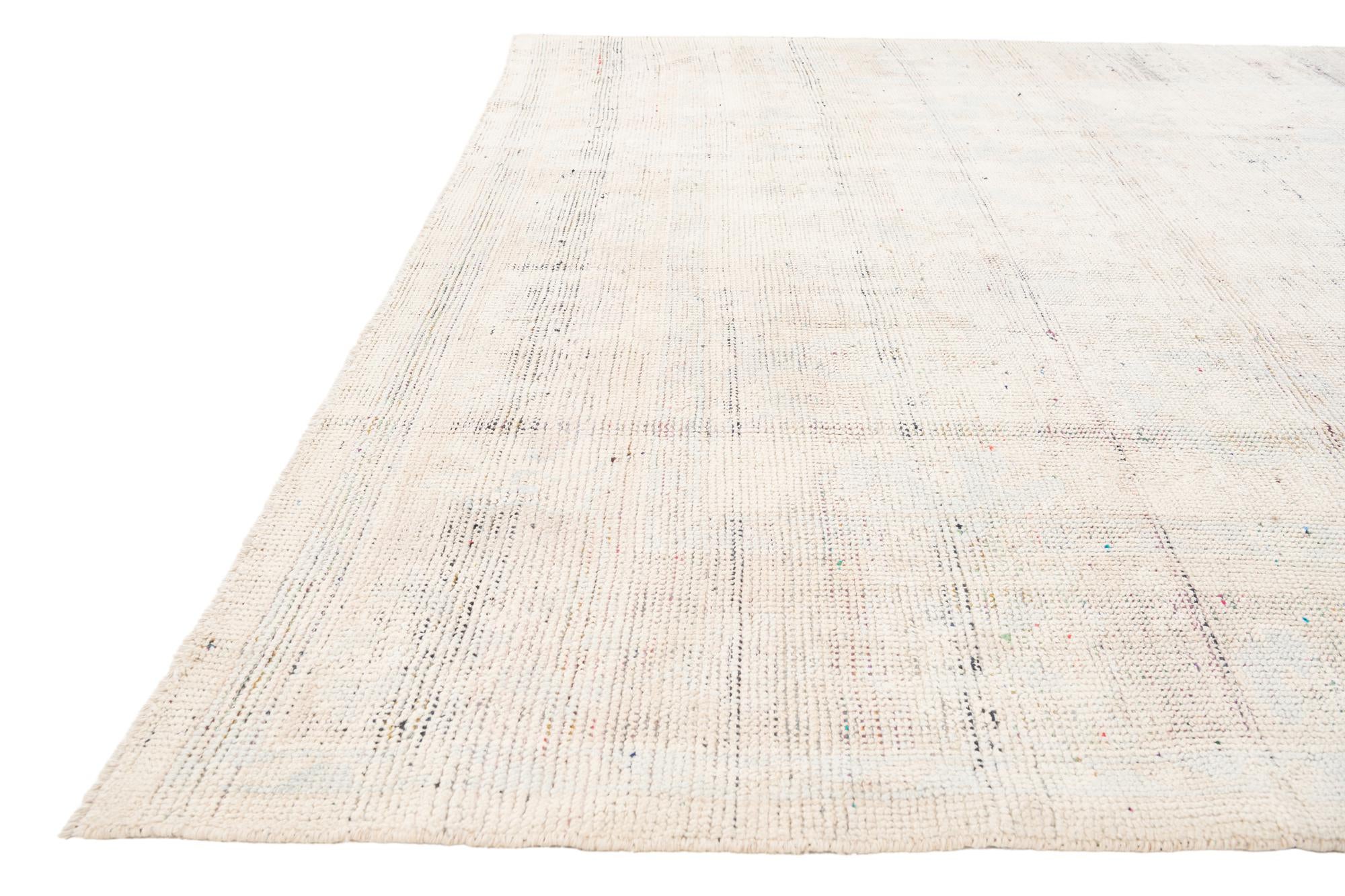 8' 5 x 11' 10 Hand Knotted Oushak Wool Rug