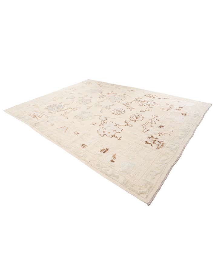 9' 2 x 12' 1 Hand Knotted Oushak Wool Rug