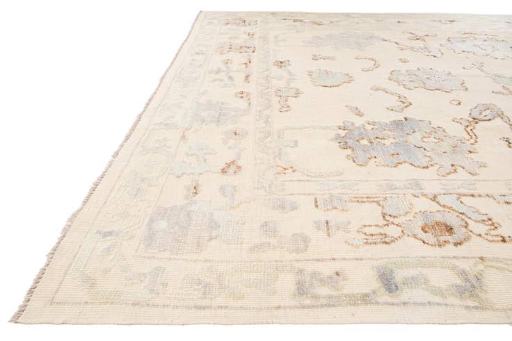 Detail image of 9' 2 x 12' 1 Hand Knotted Oushak Wool Rug