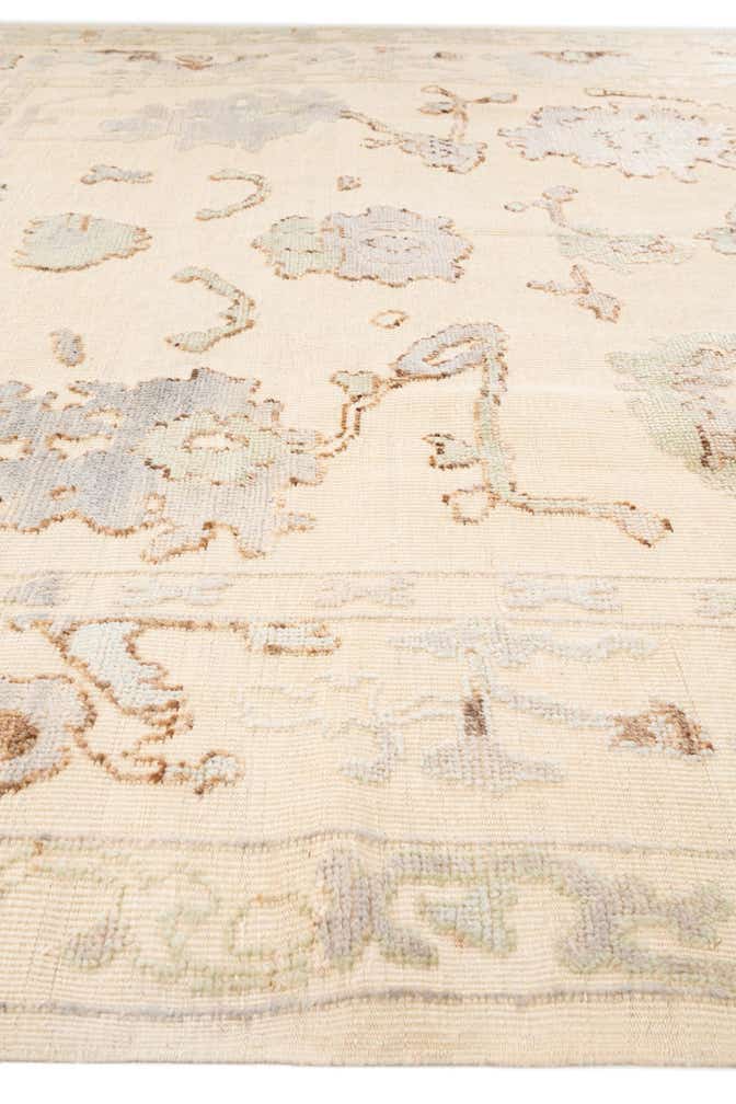 9' 2 x 12' 1 Hand Knotted Oushak Wool Rug