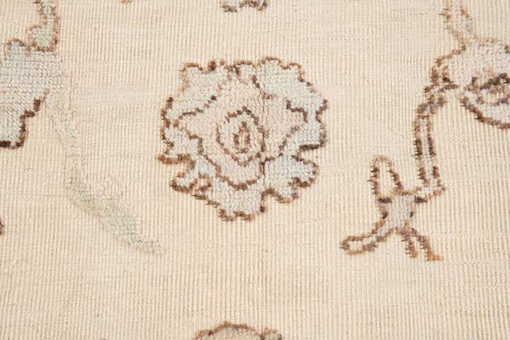 9' 2 x 12' 1 Hand Knotted Oushak Wool Rug