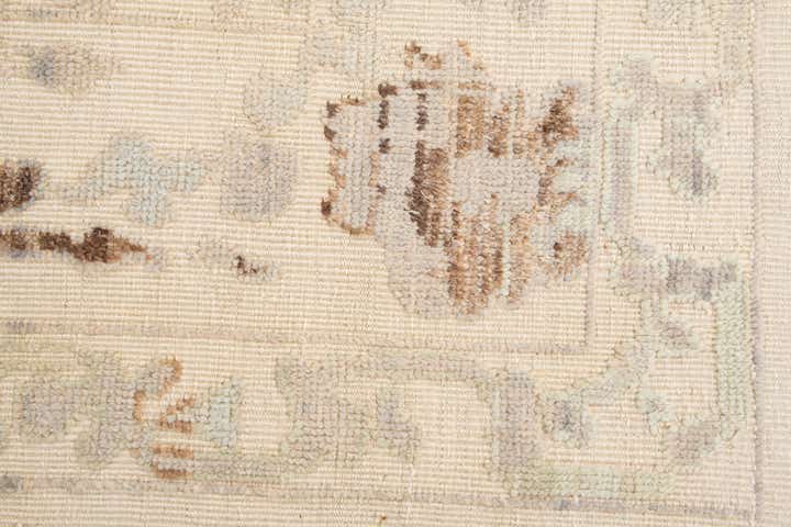 9' 2 x 12' 1 Hand Knotted Oushak Wool Rug
