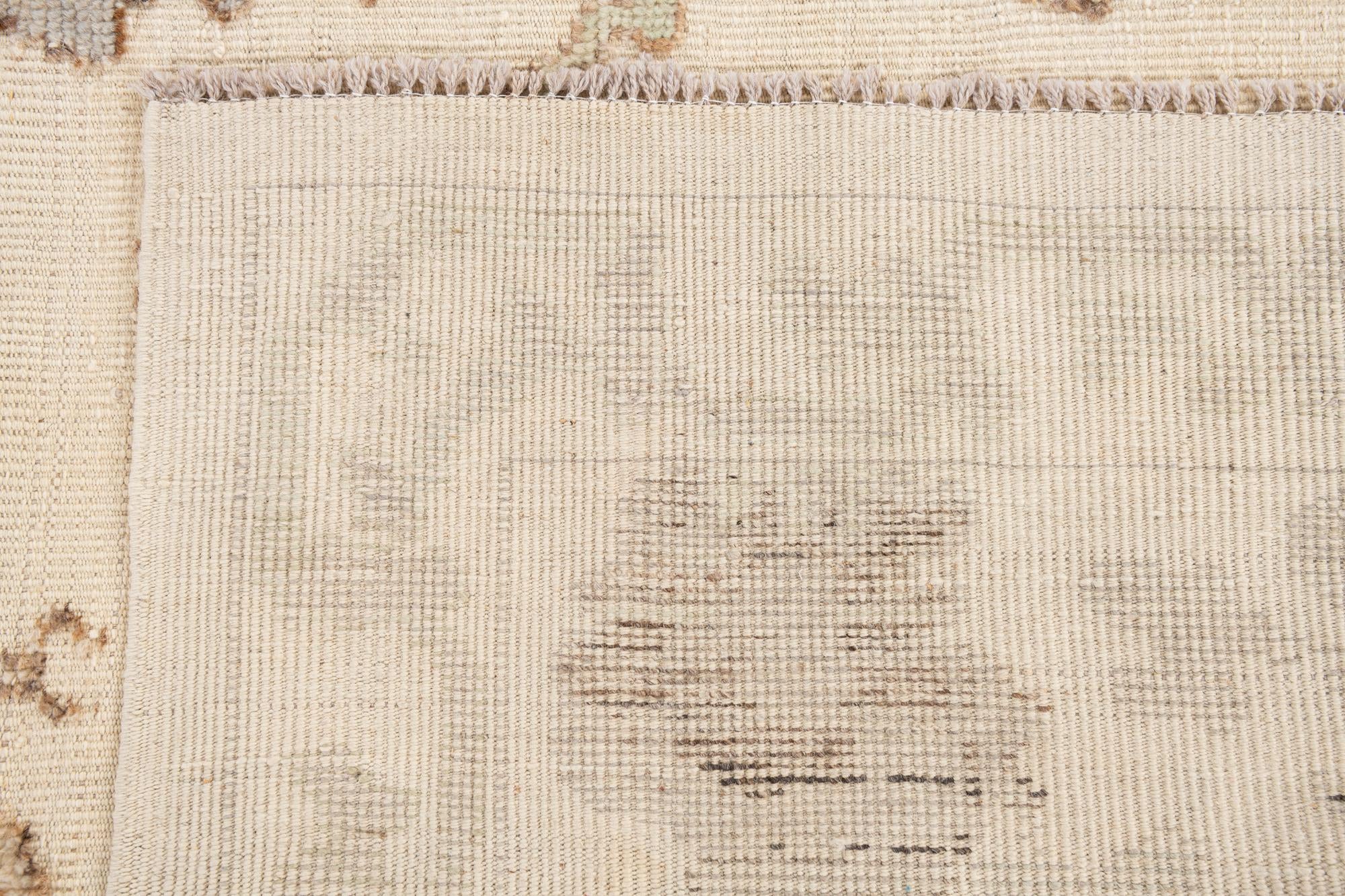 280cm x 370cm anudado a mano Oushak Alfombra Lana