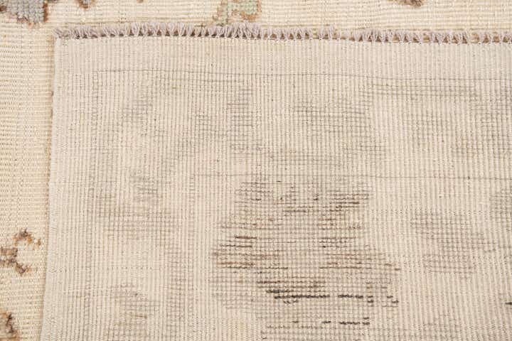 9' 2 x 12' 1 Hand Knotted Oushak Wool Rug