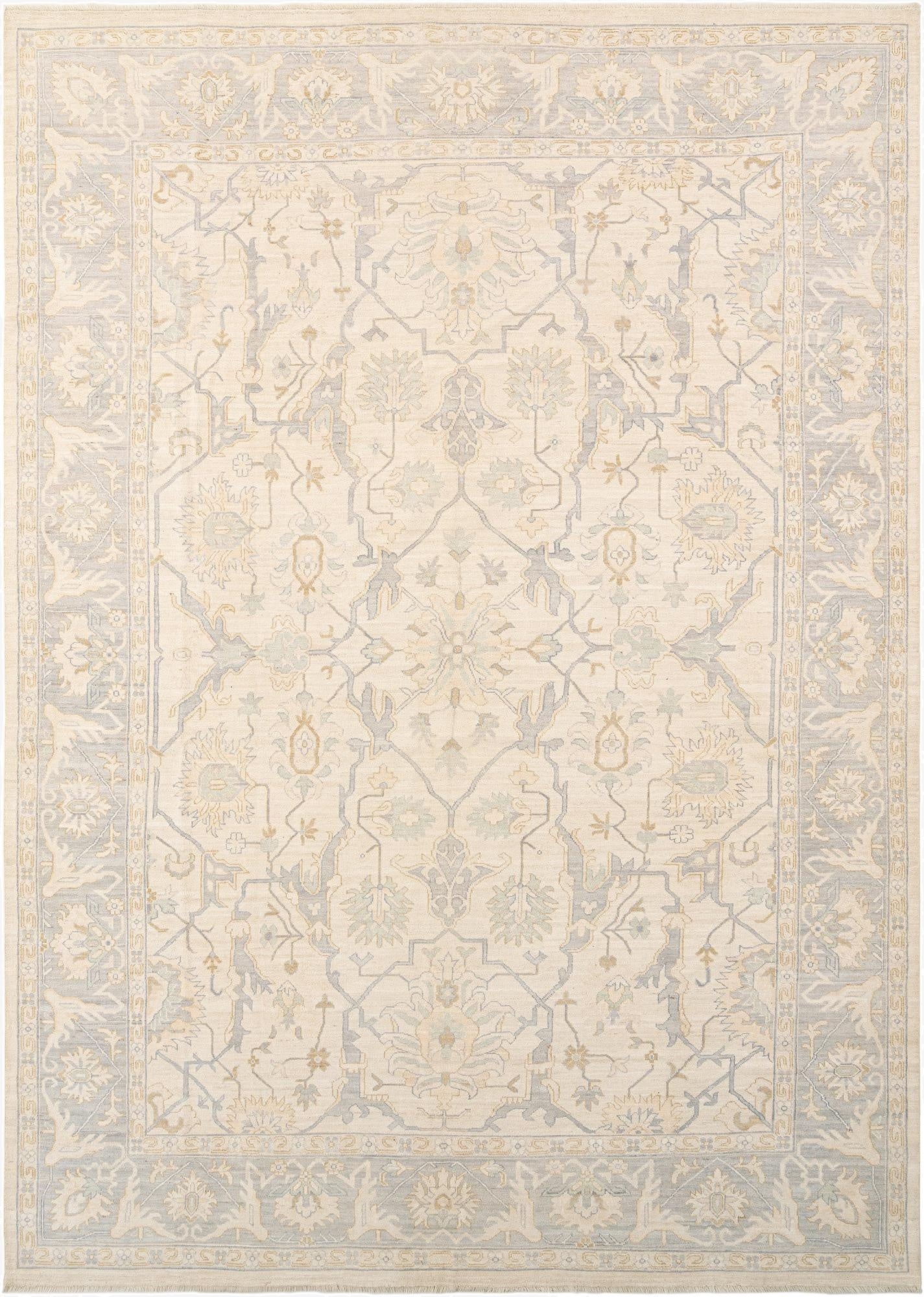 10' 1 x 13' 11 Hand Knotted Oushak Rug