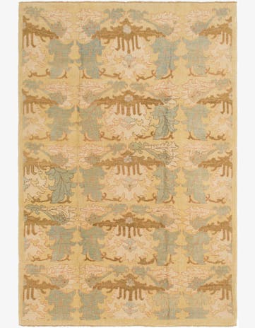 8' 6 x 12' 7 Hand Knotted Oushak Wool Rug