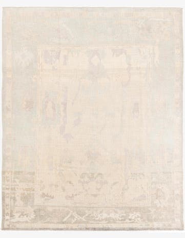 8' 3 x 10' 3 Hand Knotted Oushak Wool Rug