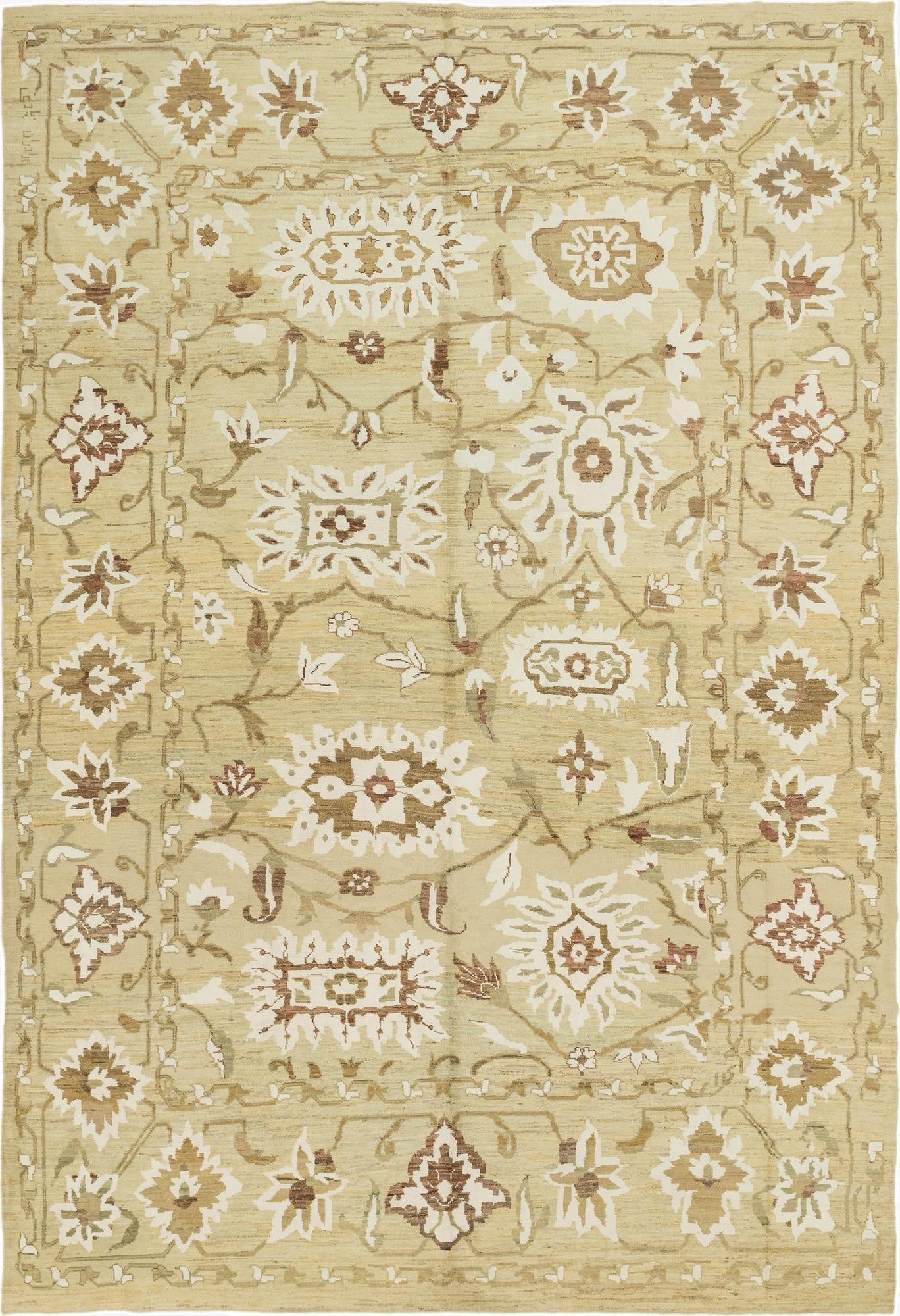 11' 4 x 16' 5  Hand Knotted Oushak Rug