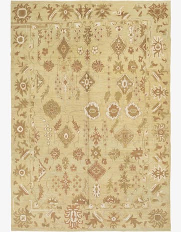 13' 2 x 19' 2 Hand Knotted Oushak Rug