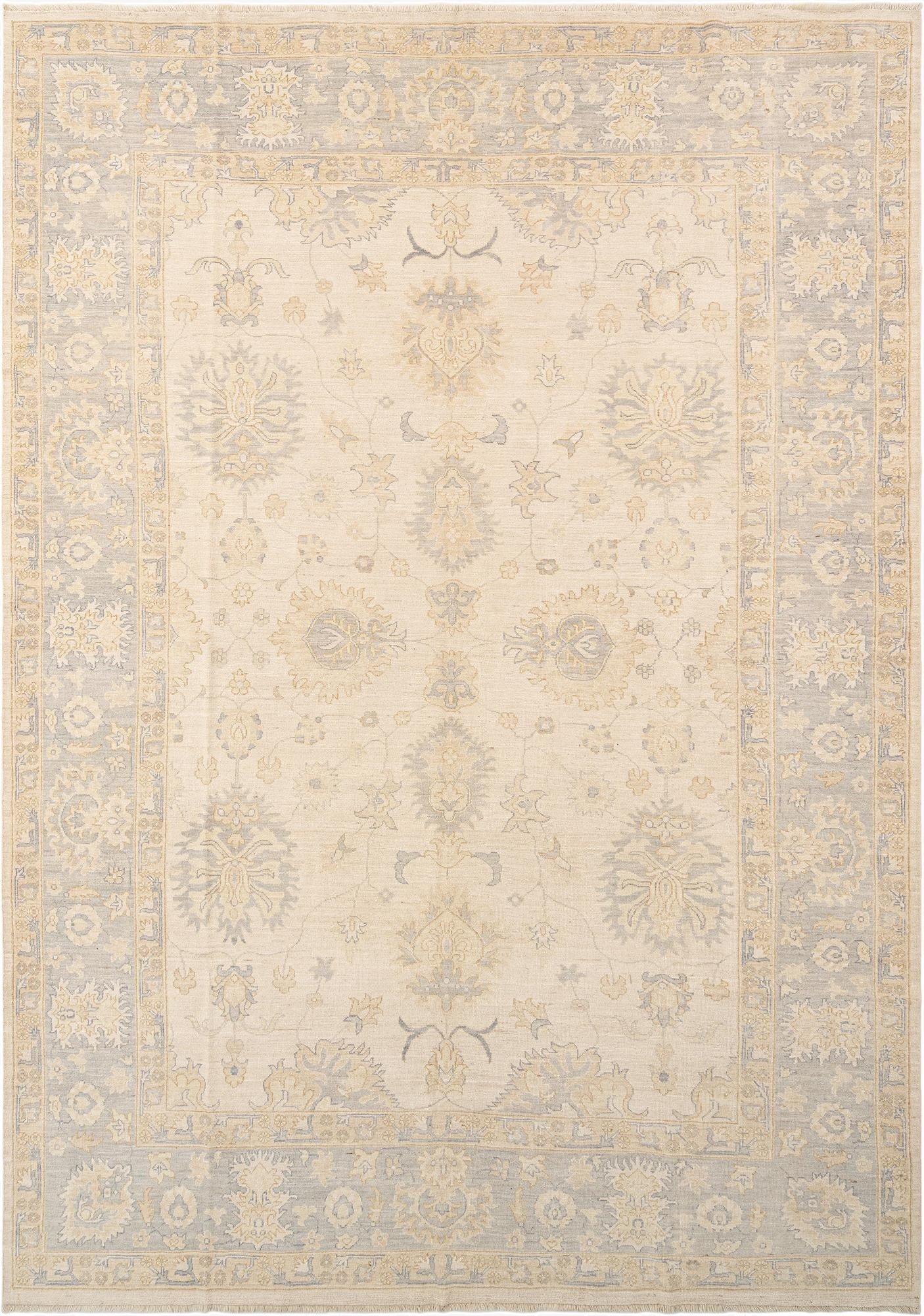 9' 10 x 13' 8  Hand Knotted Oushak Rug