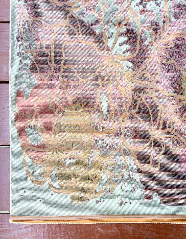 Detail image of 8' x 11' 4  Washable Botanical Indoor / Outdoor Rug