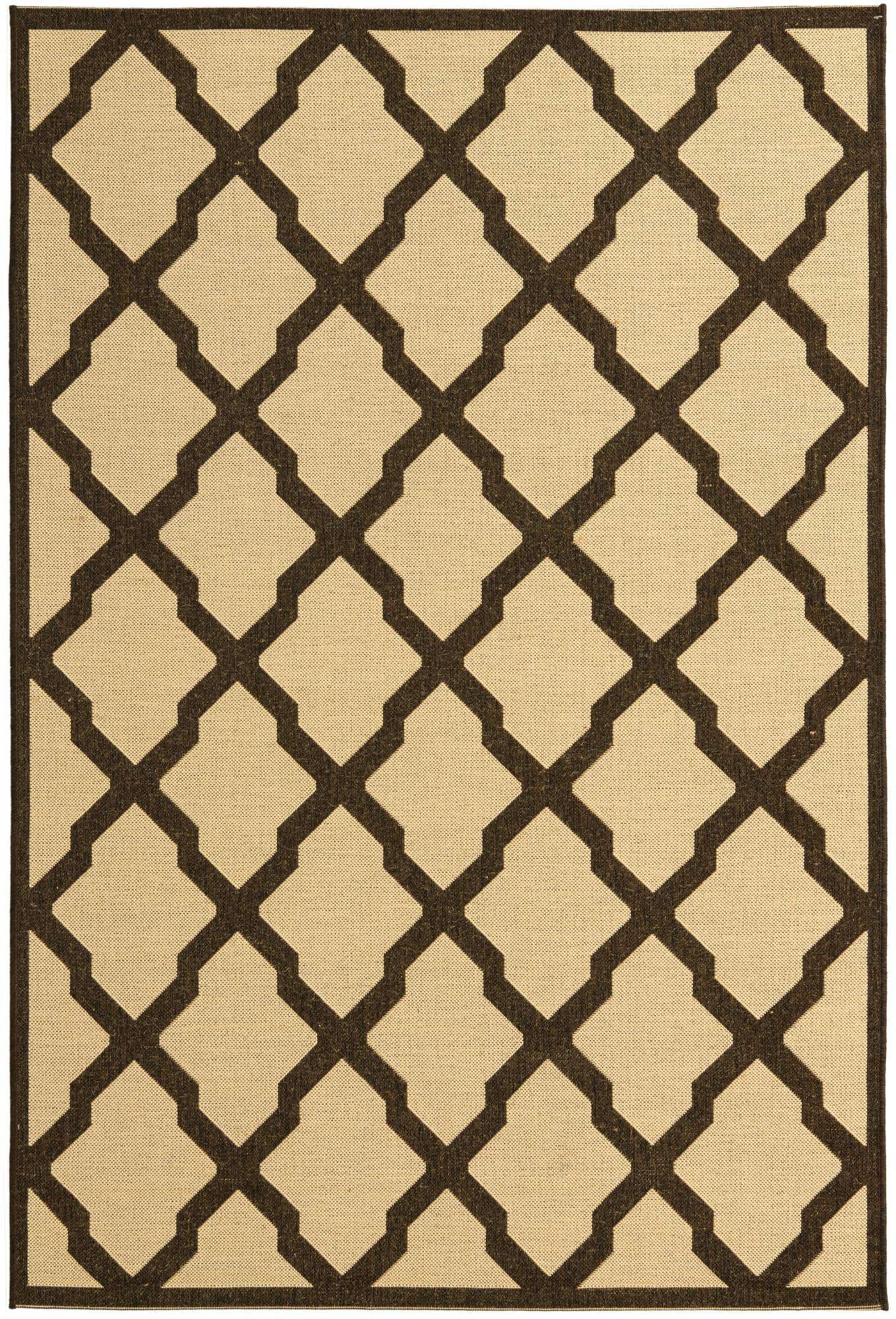 5' x 7' 6 Easy-Clean Lattice Indoor / Outdoor Rug