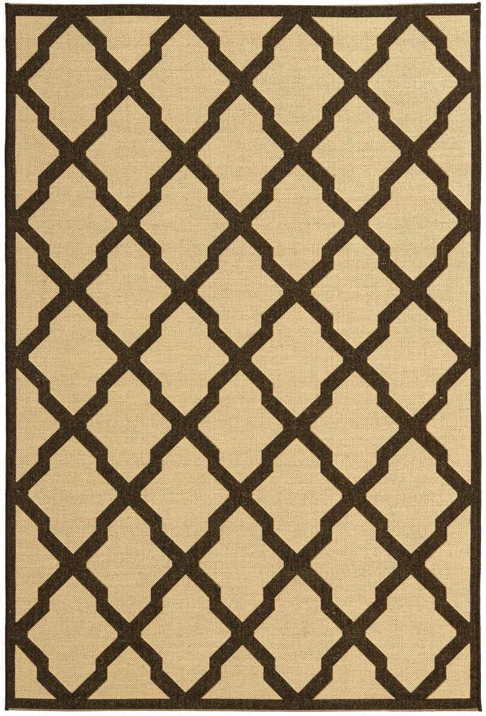 5' x 7' 6 Easy-Clean Lattice Indoor / Outdoor Rug
