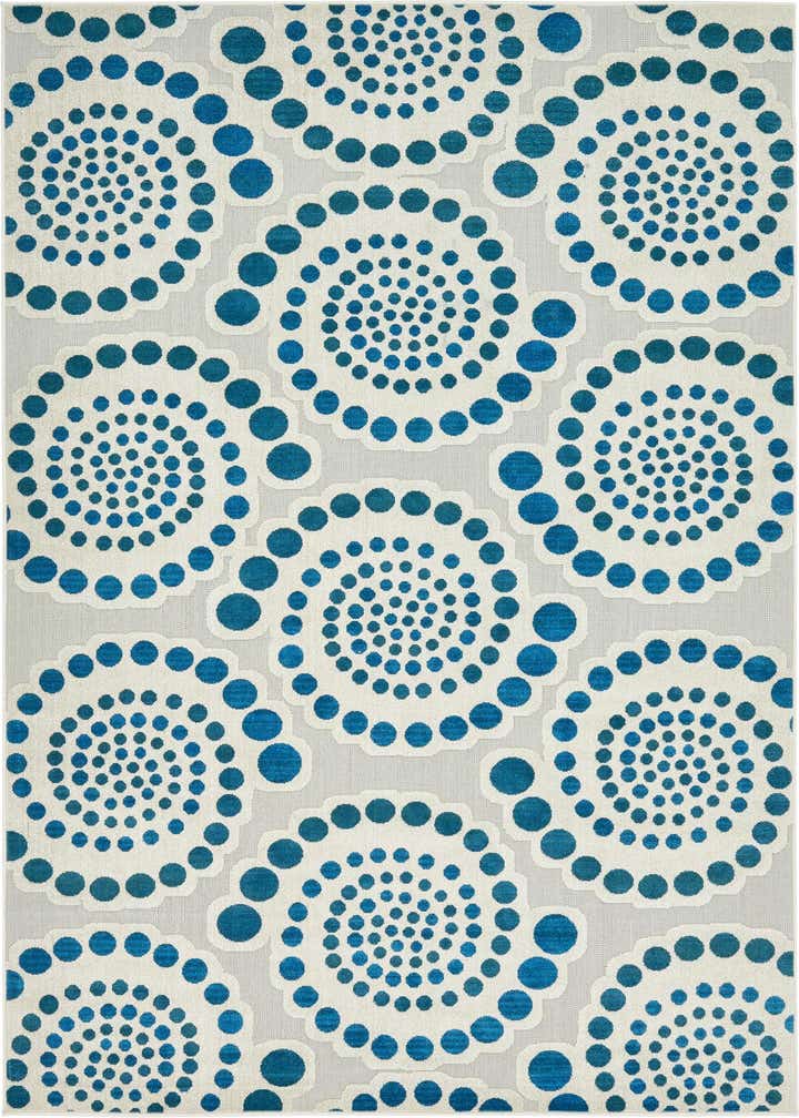 7' x 10' Easy-Clean Modern Indoor / Outdoor Rug