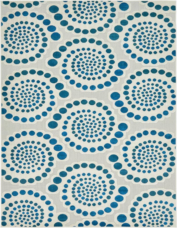 Detail image of 7' x 10' Easy-Clean Modern Indoor / Outdoor Rug