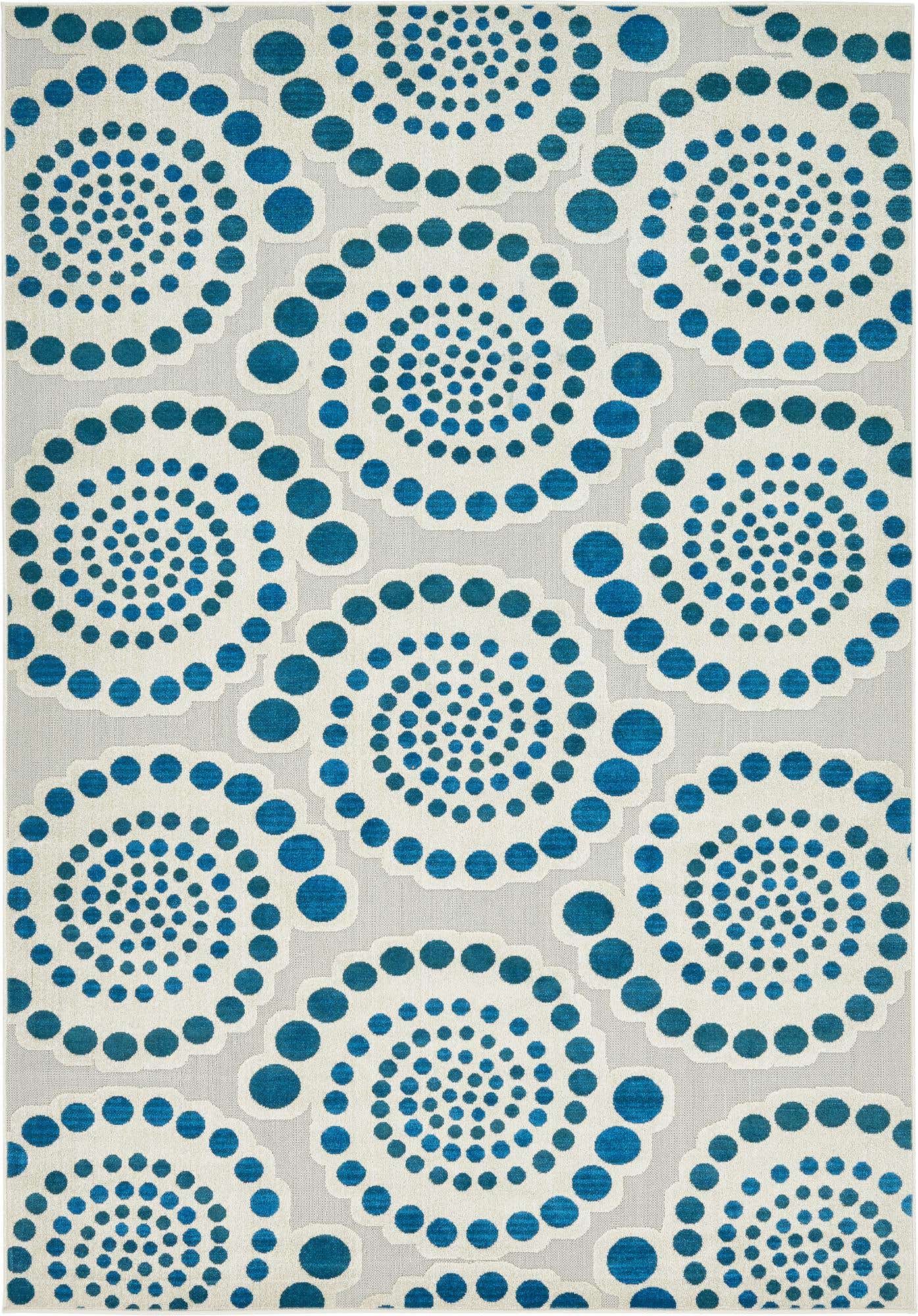 7' x 10' Easy-Clean Modern Indoor / Outdoor Rug