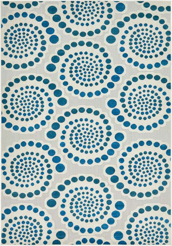 7' x 10' Easy-Clean Modern Indoor / Outdoor Rug
