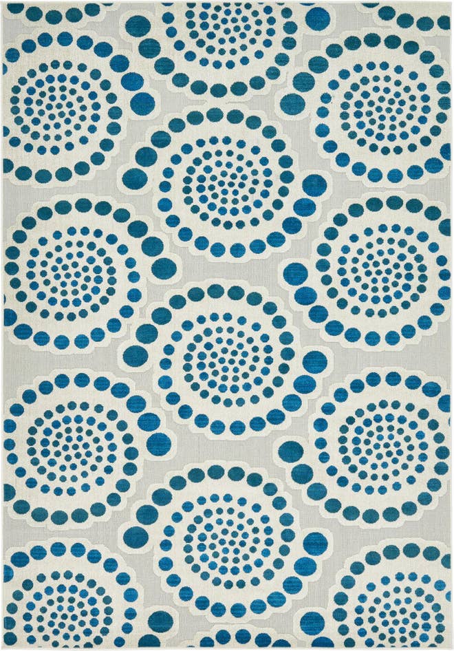 Detail image of 7' x 10' Easy-Clean Modern Indoor / Outdoor Rug