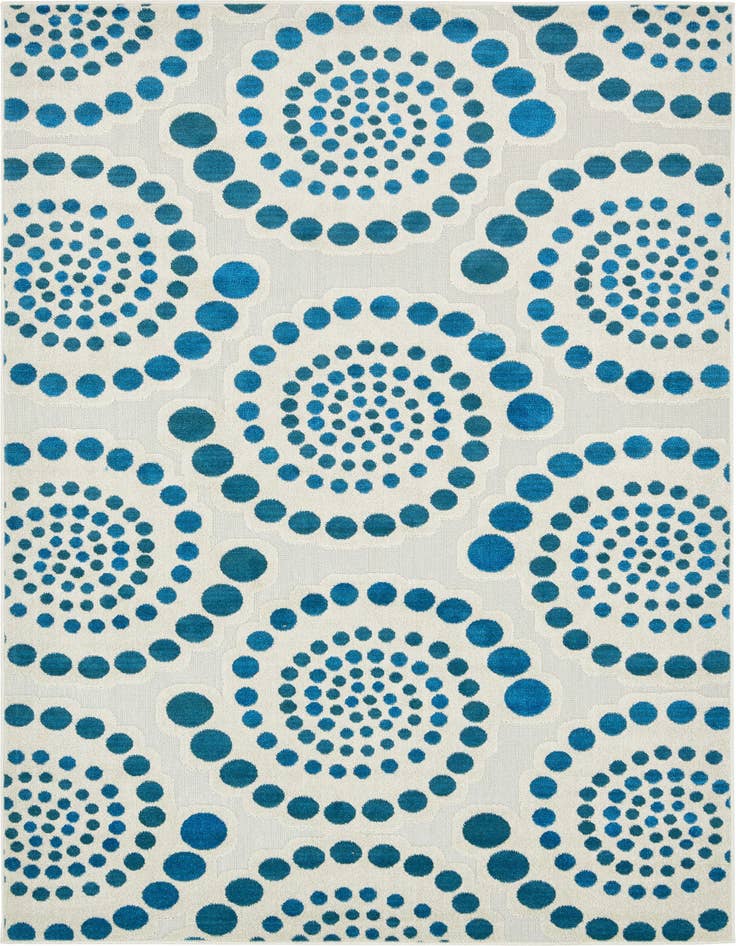 Detail image of 6' x 9' Easy-Clean Modern Indoor / Outdoor Rug