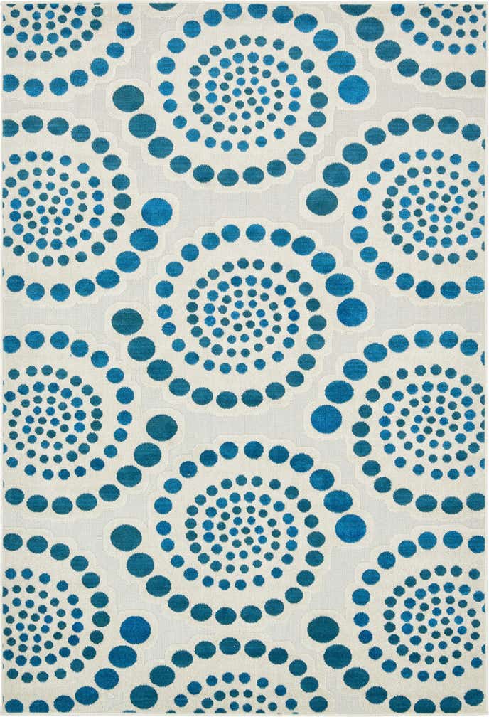 6' x 9' Easy-Clean Modern Indoor / Outdoor Rug