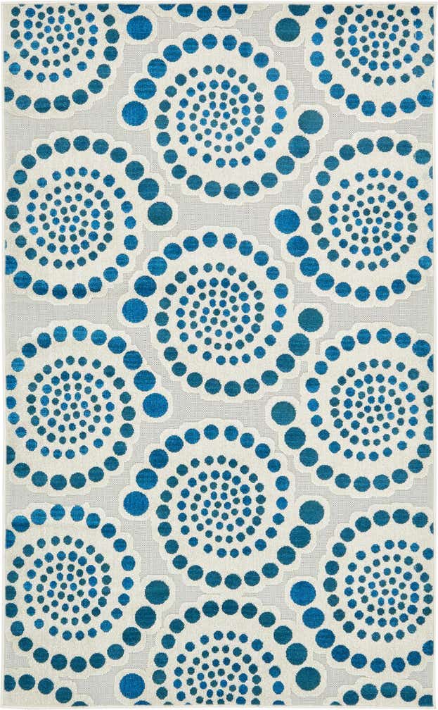 5' x 8' Easy-Clean Modern Indoor / Outdoor Rug