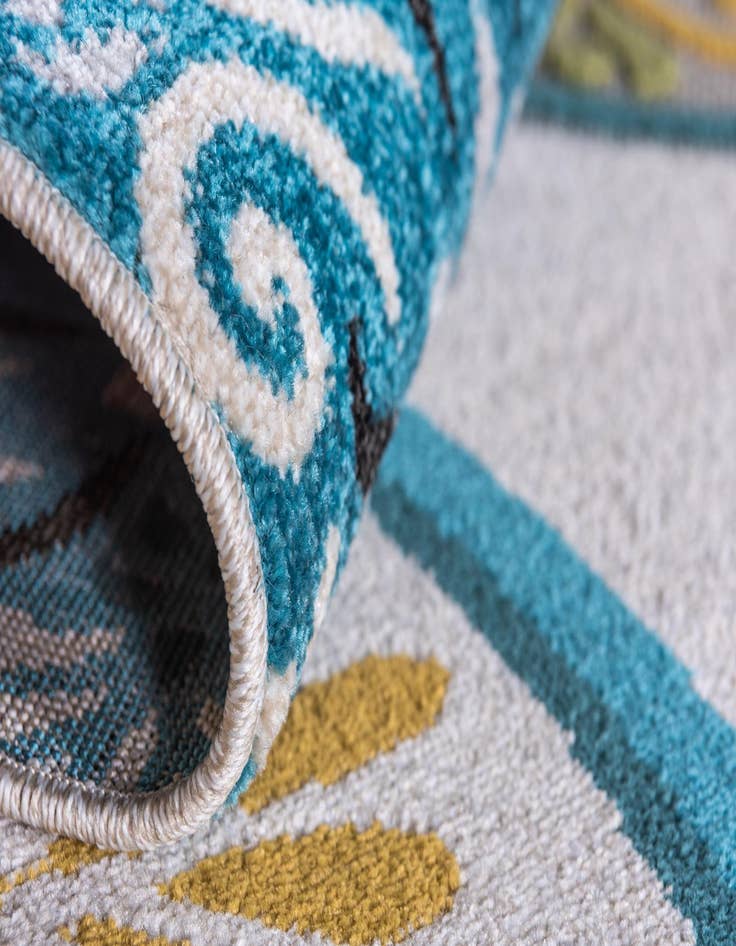 Detail image of 8' x 10' Easy-Clean Modern Indoor / Outdoor Rug