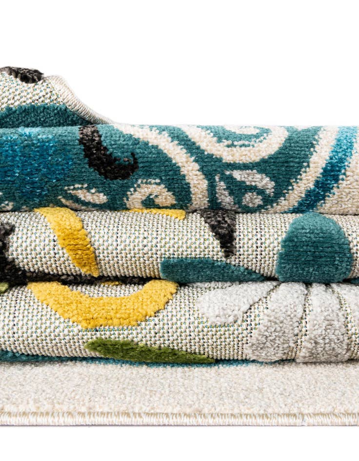 Detail image of 8' x 10' Easy-Clean Modern Indoor / Outdoor Rug