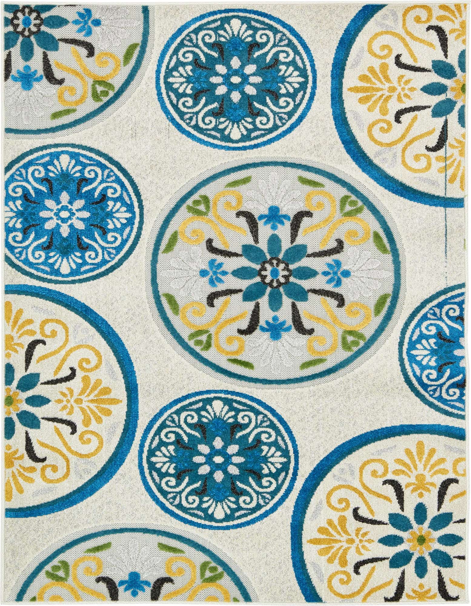 4' x 6' Easy-Clean Modern Indoor / Outdoor Rug
