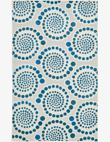 5' x 8' Easy-Clean Modern Indoor / Outdoor Rug