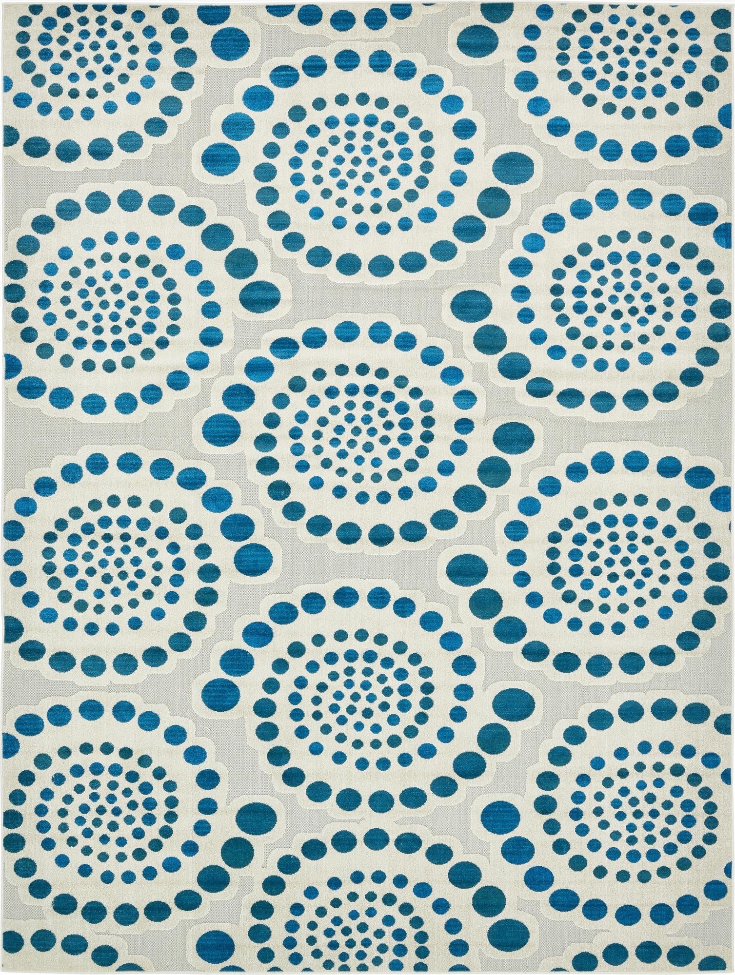  9' x 12' 2  Washable Modern Indoor / Outdoor Rug