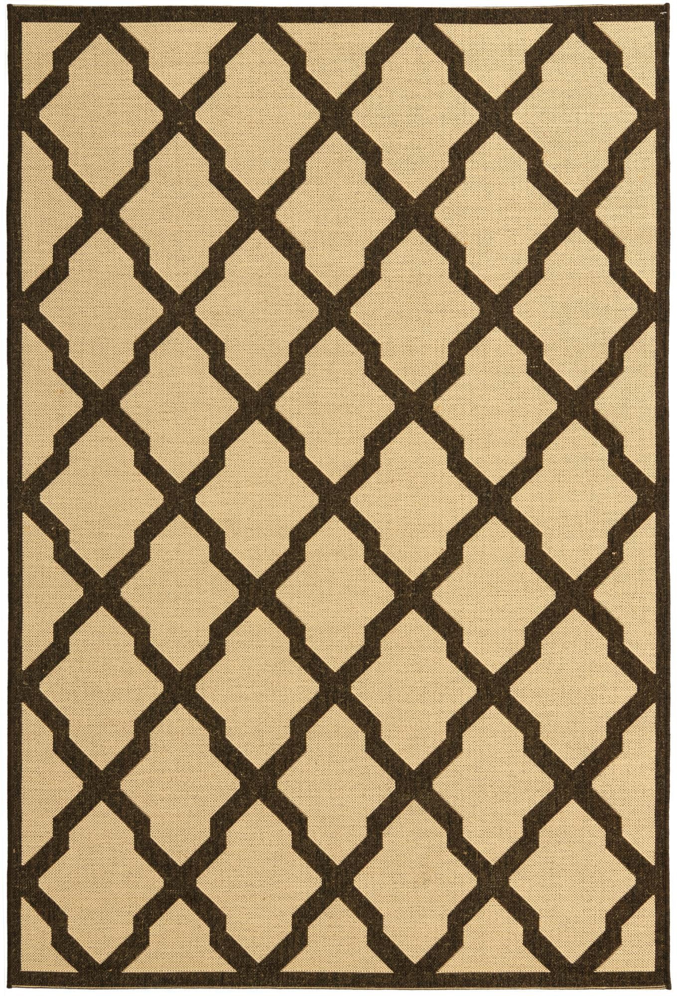 5' x 7' 6 Easy-Clean Trellis Indoor / Outdoor Rug