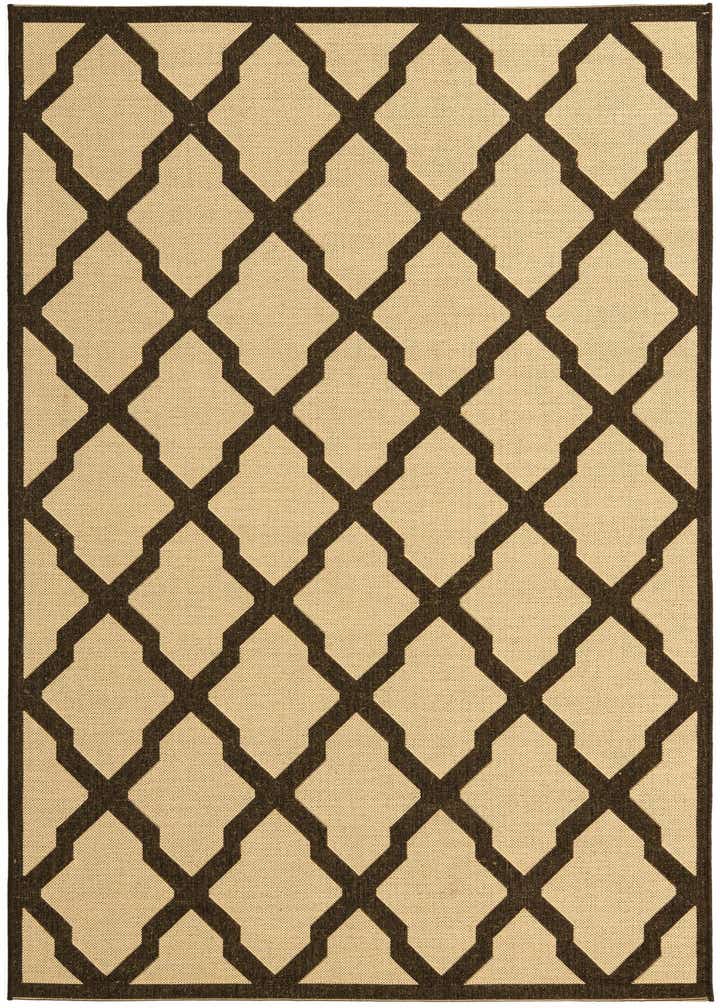 5' x 7' 6 Easy-Clean Trellis Indoor / Outdoor Rug