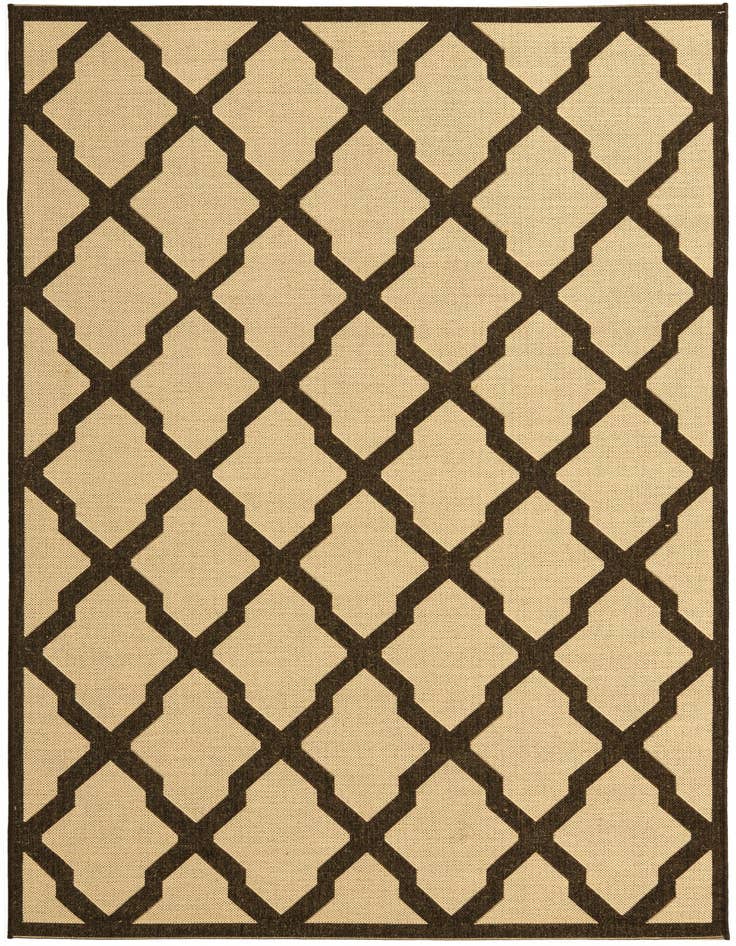 Detail image of 5' x 7' 6 Easy-Clean Trellis Indoor / Outdoor Rug
