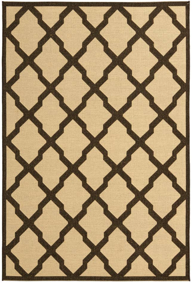 Detail image of 5' x 7' 6 Easy-Clean Trellis Indoor / Outdoor Rug