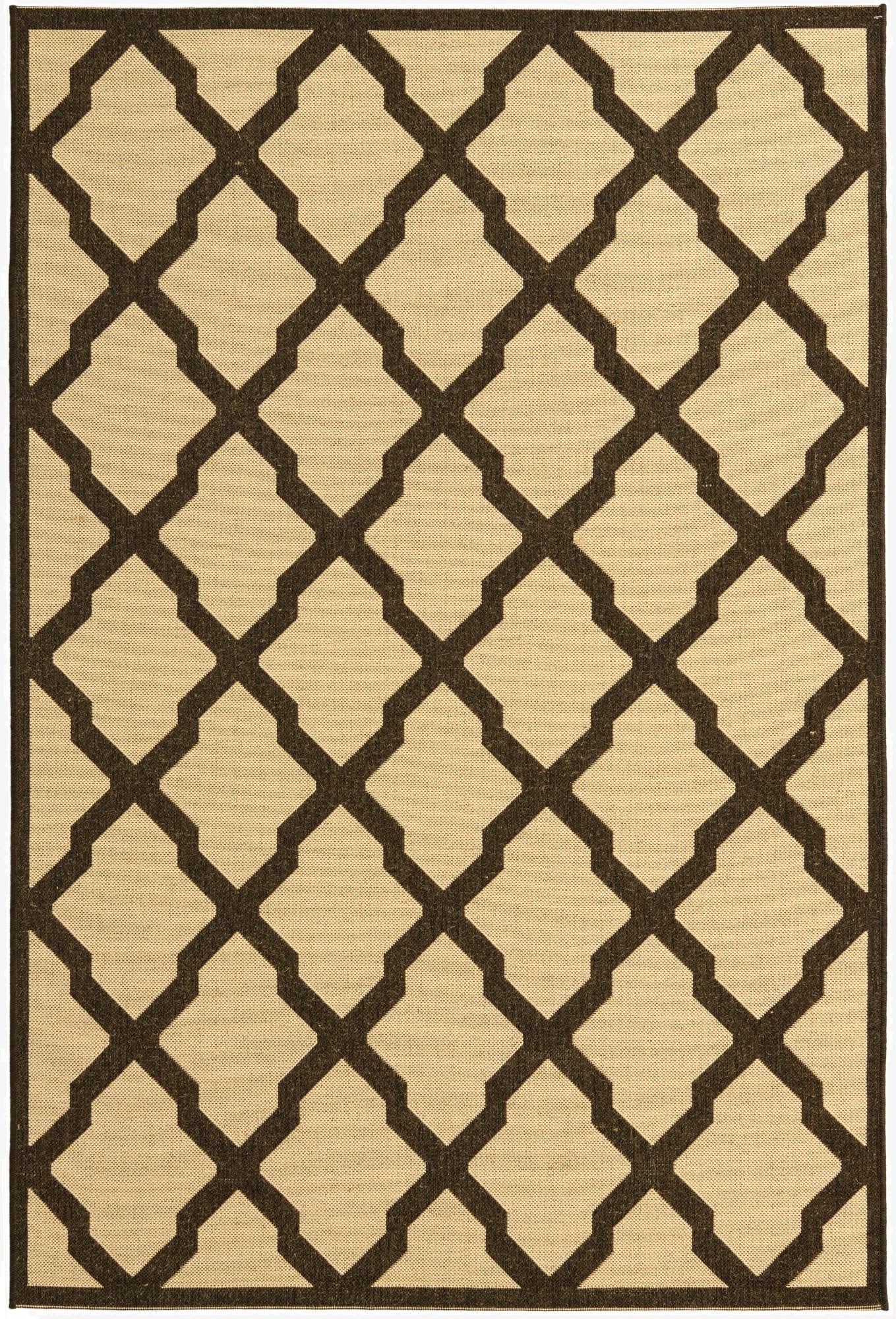 5' x 7' 6  Washable Trellis Indoor / Outdoor Rug