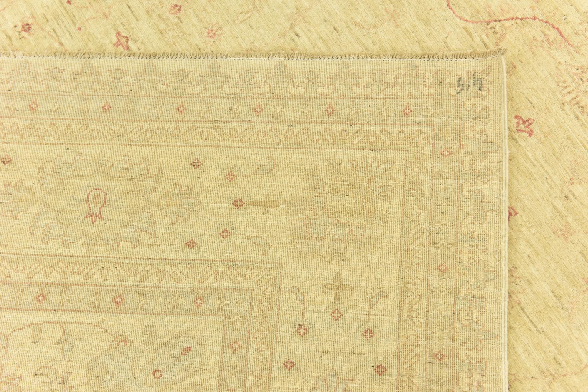6' 10 x 9' 7 Hand Knotted Over-Dyed Ziegler Rug