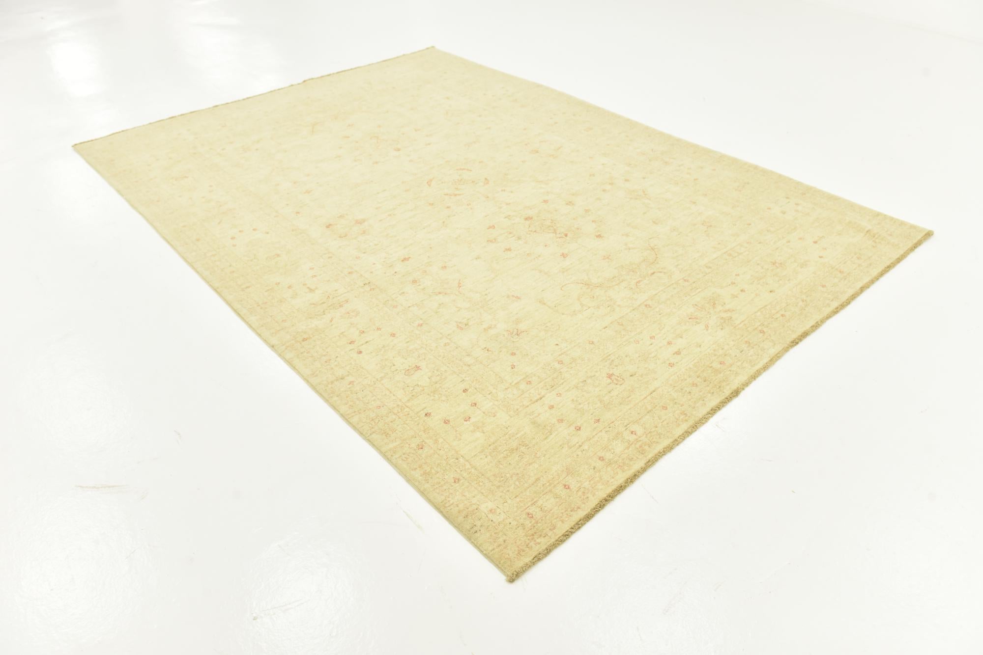 6' 10 x 9' 7 Hand Knotted Over-Dyed Ziegler Rug