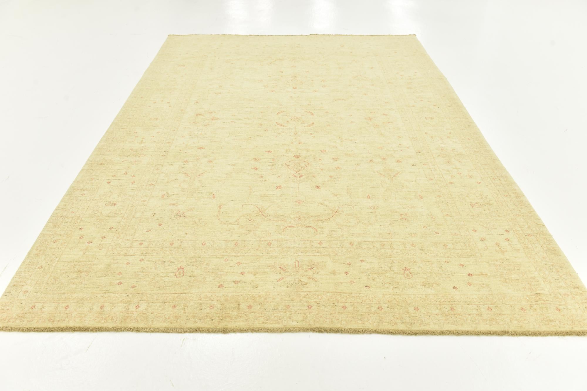 6' 10 x 9' 7 Hand Knotted Over-Dyed Ziegler Rug