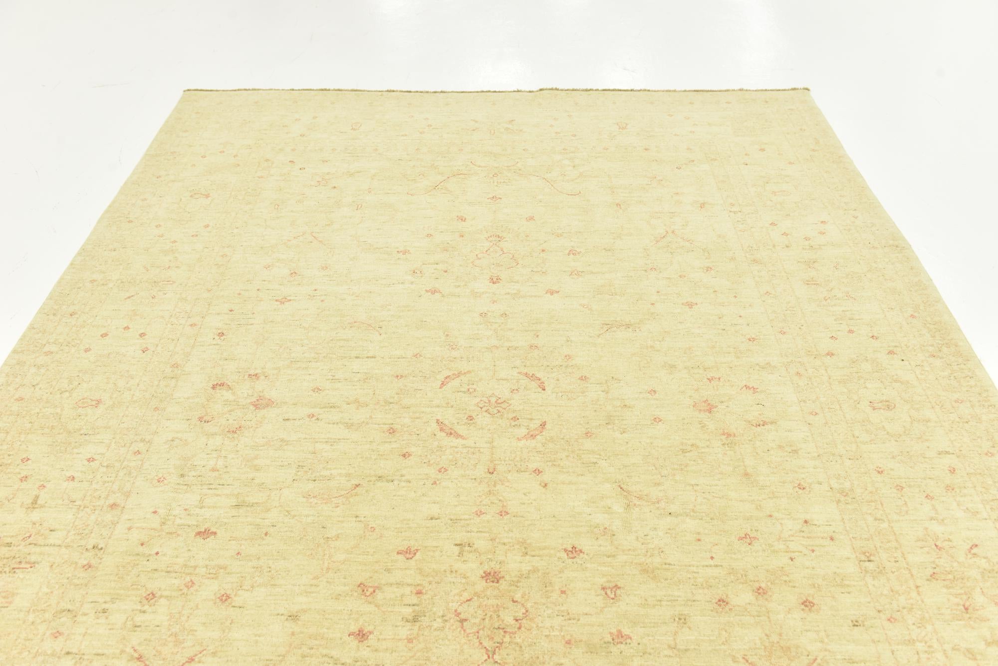 6' 10 x 9' 7 Hand Knotted Over-Dyed Ziegler Rug