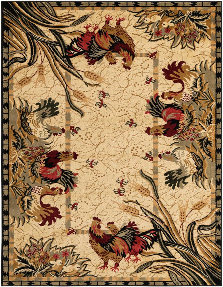 Detail image of 5' 3 x 8' Pastoral Rug