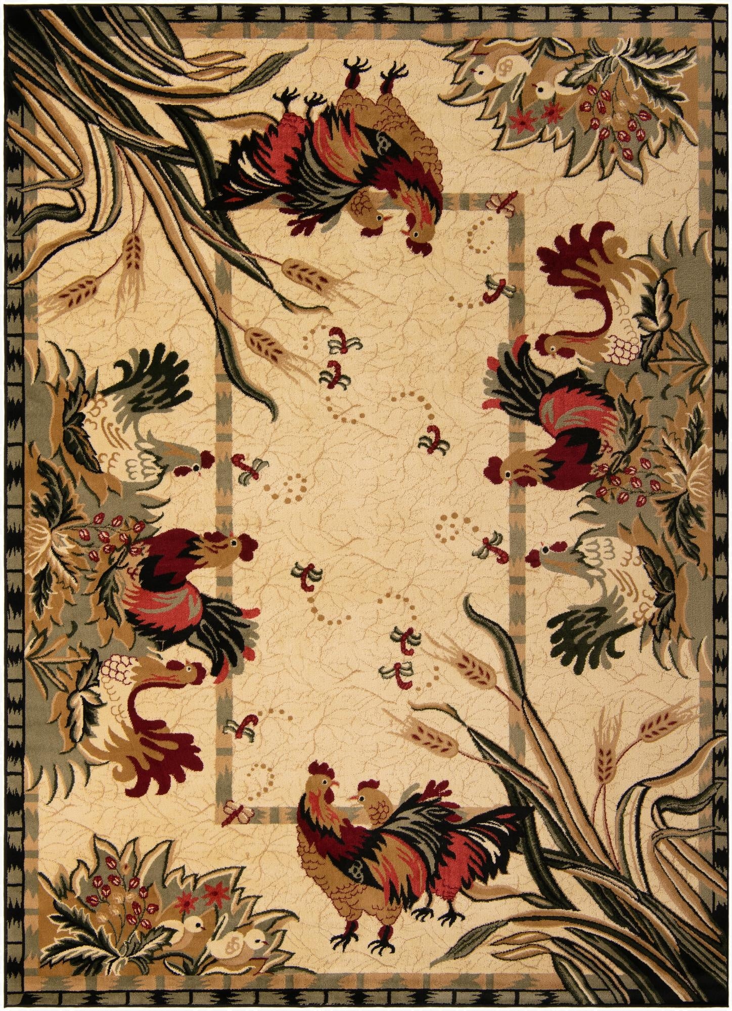 9' x 12' Pastoral Rug